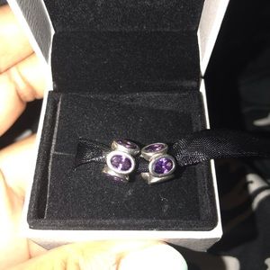 Authentic Pandora purple spacers $25 for both